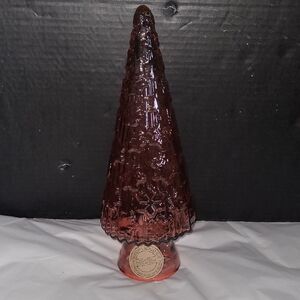 Vidrios San Miguel Glass Christmas Tree 100% Authentic Recycled Glass Pink